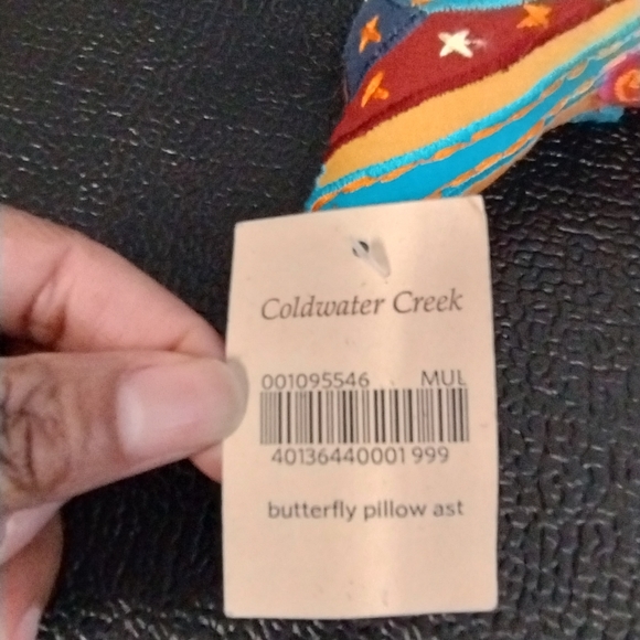 Coldwater Creek Butterfly Pillow ast bohemian colorful patterns fairy core - Picture 12 of 17
